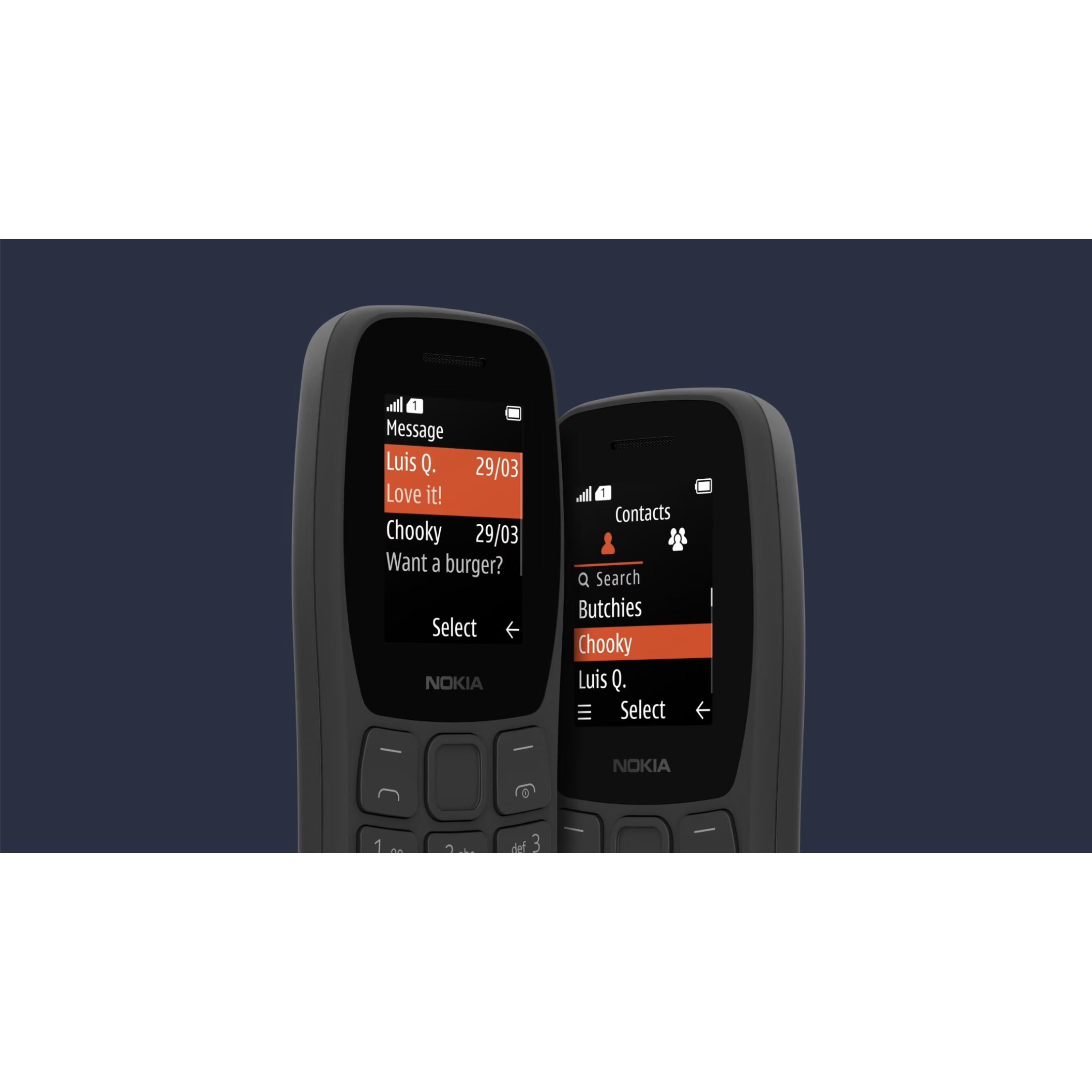 گوشی موبایل نوکیا مدل 105 2022 دو سیم کارت ظرفیت 4 مگابایت و رم 4 مگابایت